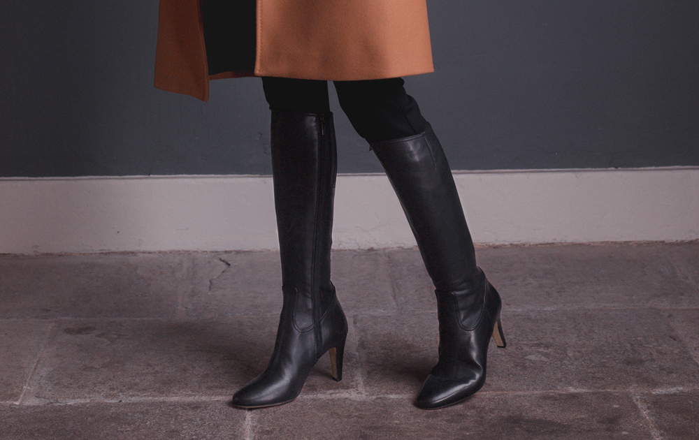 flat over the knee boots for skinny legs