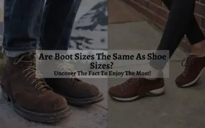 Are Boot Sizes The Same As Shoe Sizes?
