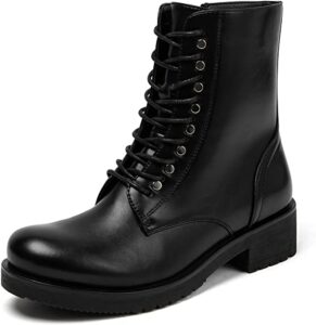 katliu Lace-Up Military Combat Boots