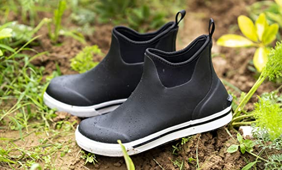 TENGTA Men's Waterproof Ankle Deck Boots