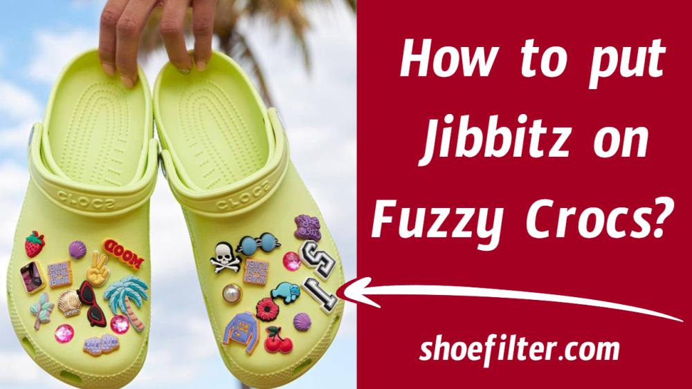 How to put Jibbitz on Fuzzy Crocs? 
