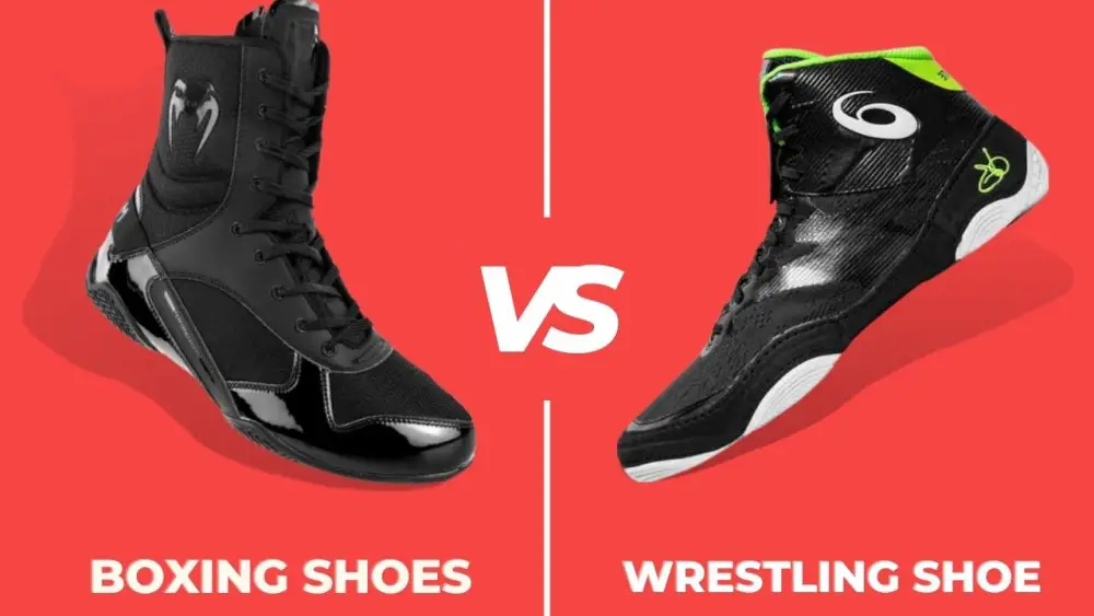 What is the difference between boxing and wrestling shoes?