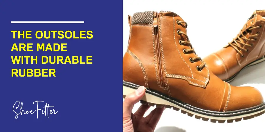 The Outsoles Are Made With Durable Rubber